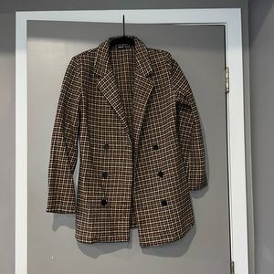 SHEIN Houndstooth Blazer